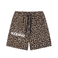 Unisex Heavyweight Leopard Drawstring Shorts