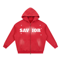 Sunfade Two-way Zipper Boxy Fleece Hoodie