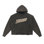 Vintage Washed Frayed-Hem Hoodie