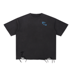 Snow Washed Raw-Hem T-Shirt