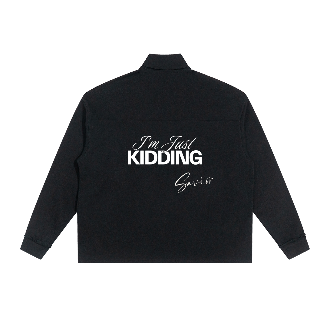 Half-Zip Rolled Edge Fleece Sweatshirt