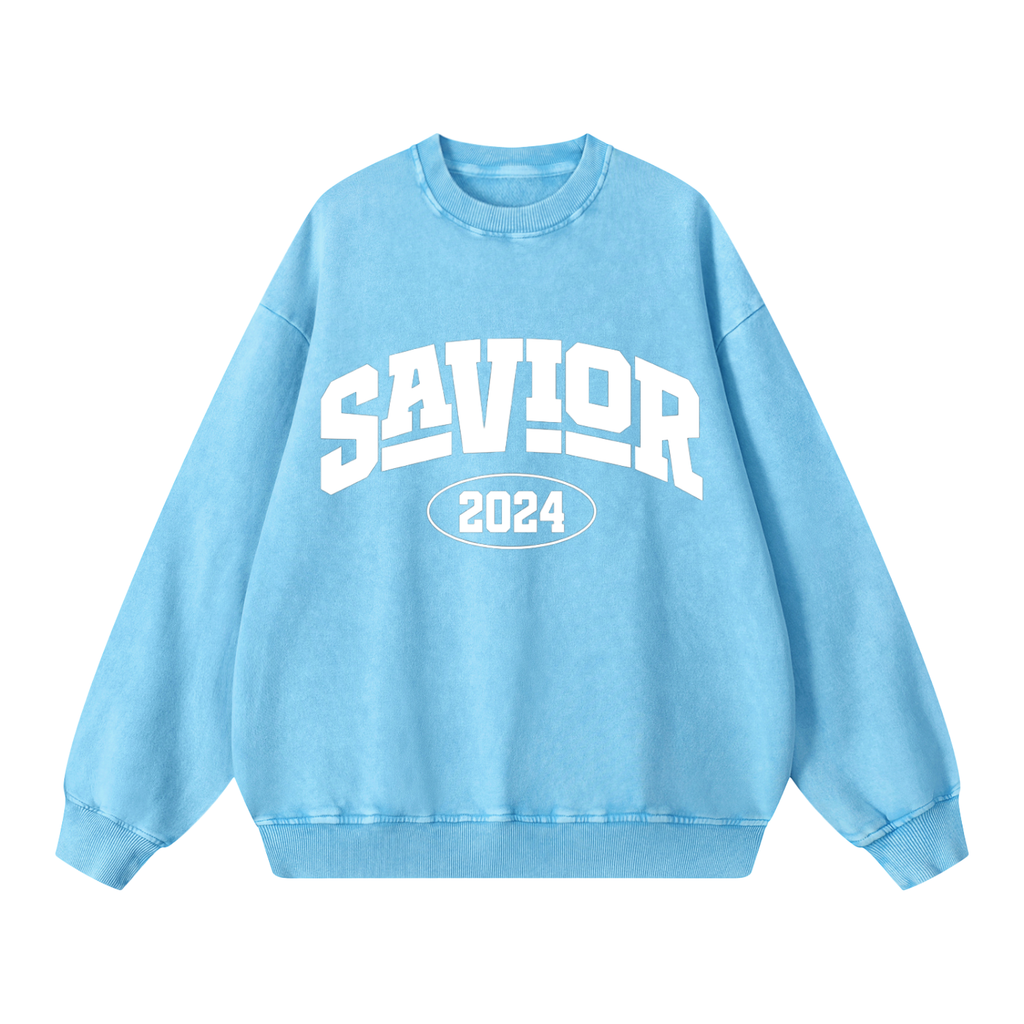 Snow Washed Oversized Sweatshirt