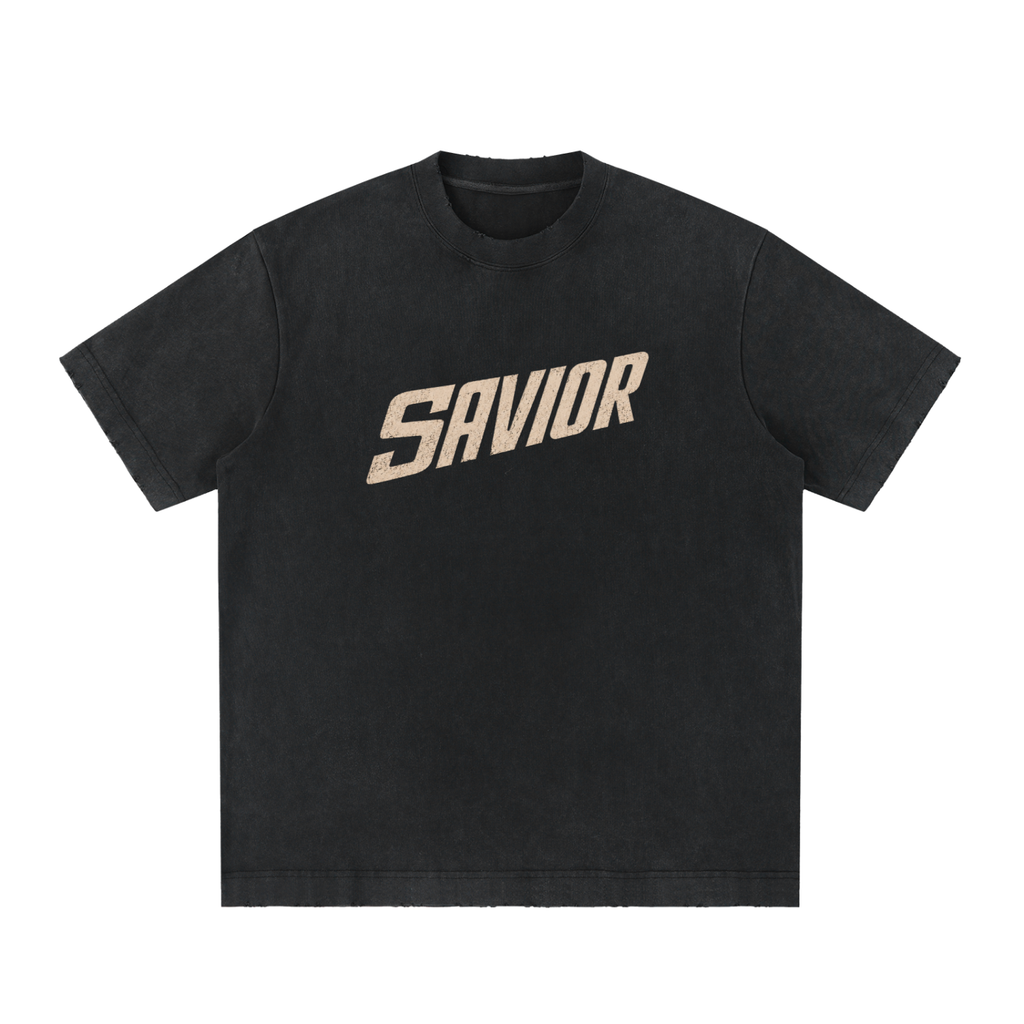 Heavyweight Vintage Washed Frayed T-Shirt