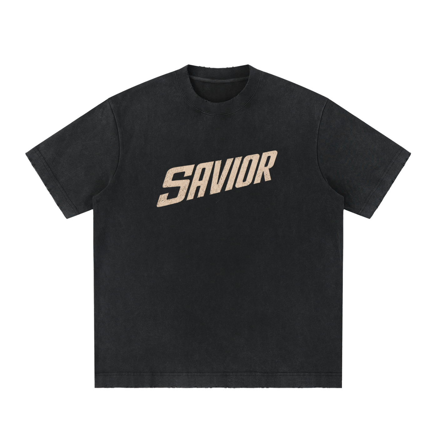 Heavyweight Vintage Washed Frayed T-Shirt