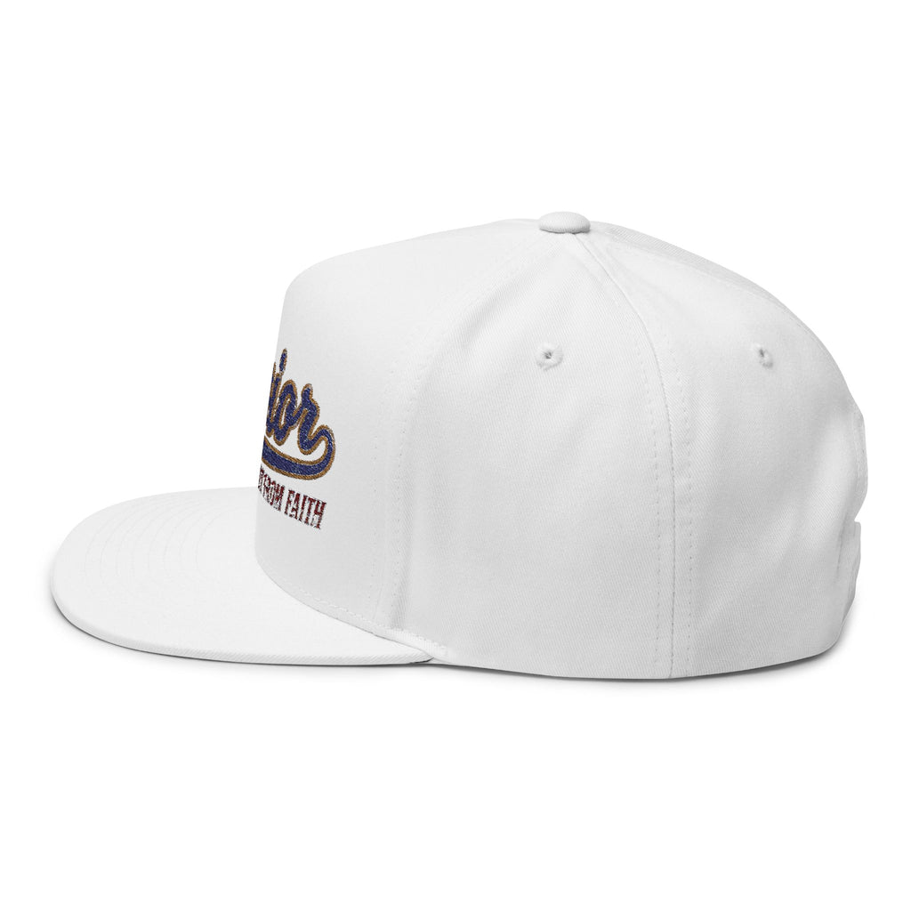 Snapback Hat - "Savior" Embroidered Script Cap (Built From Faith)