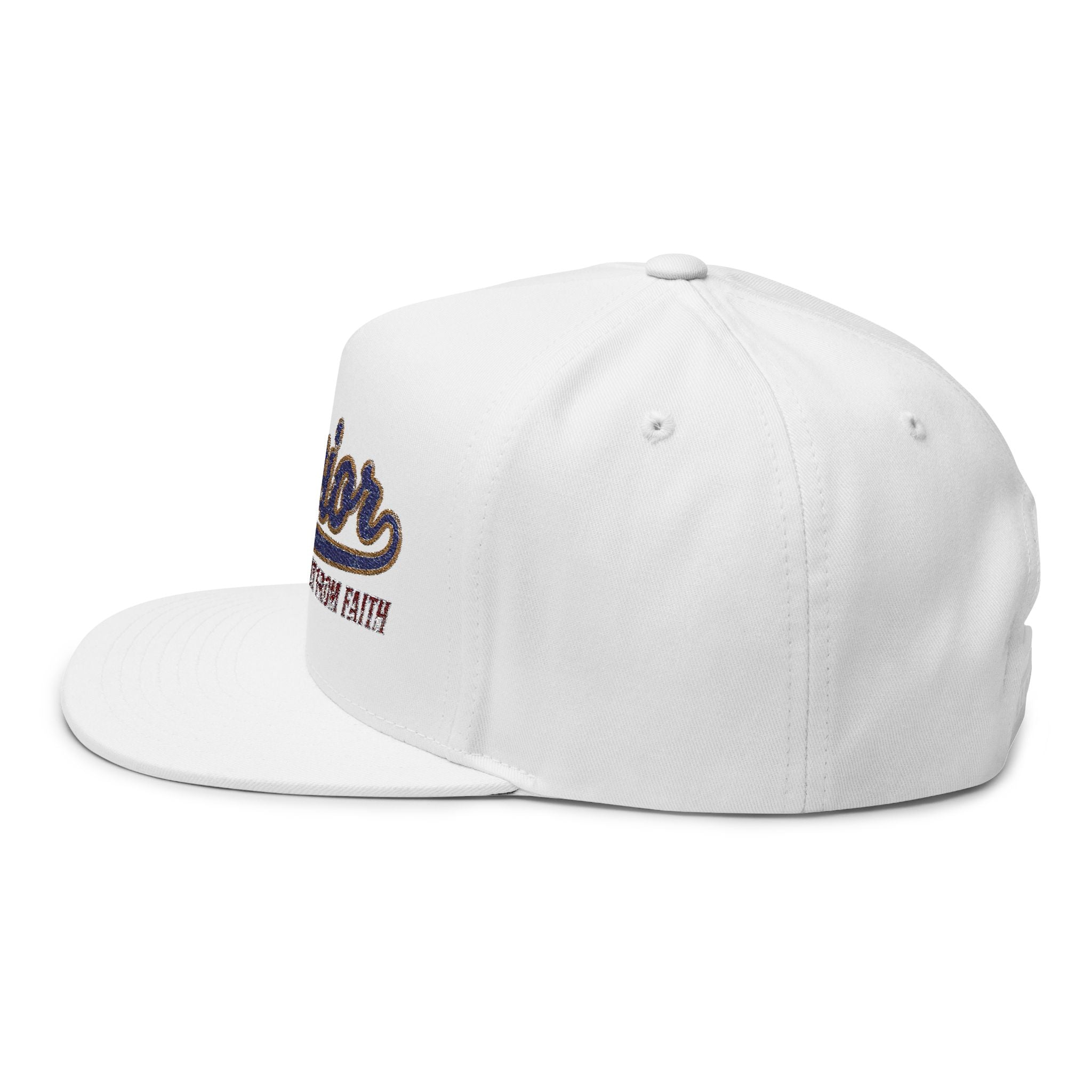 Snapback Hat - "Savior" Embroidered Script Cap (Built From Faith)