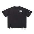 Snow Washed Raw-Hem T-Shirt