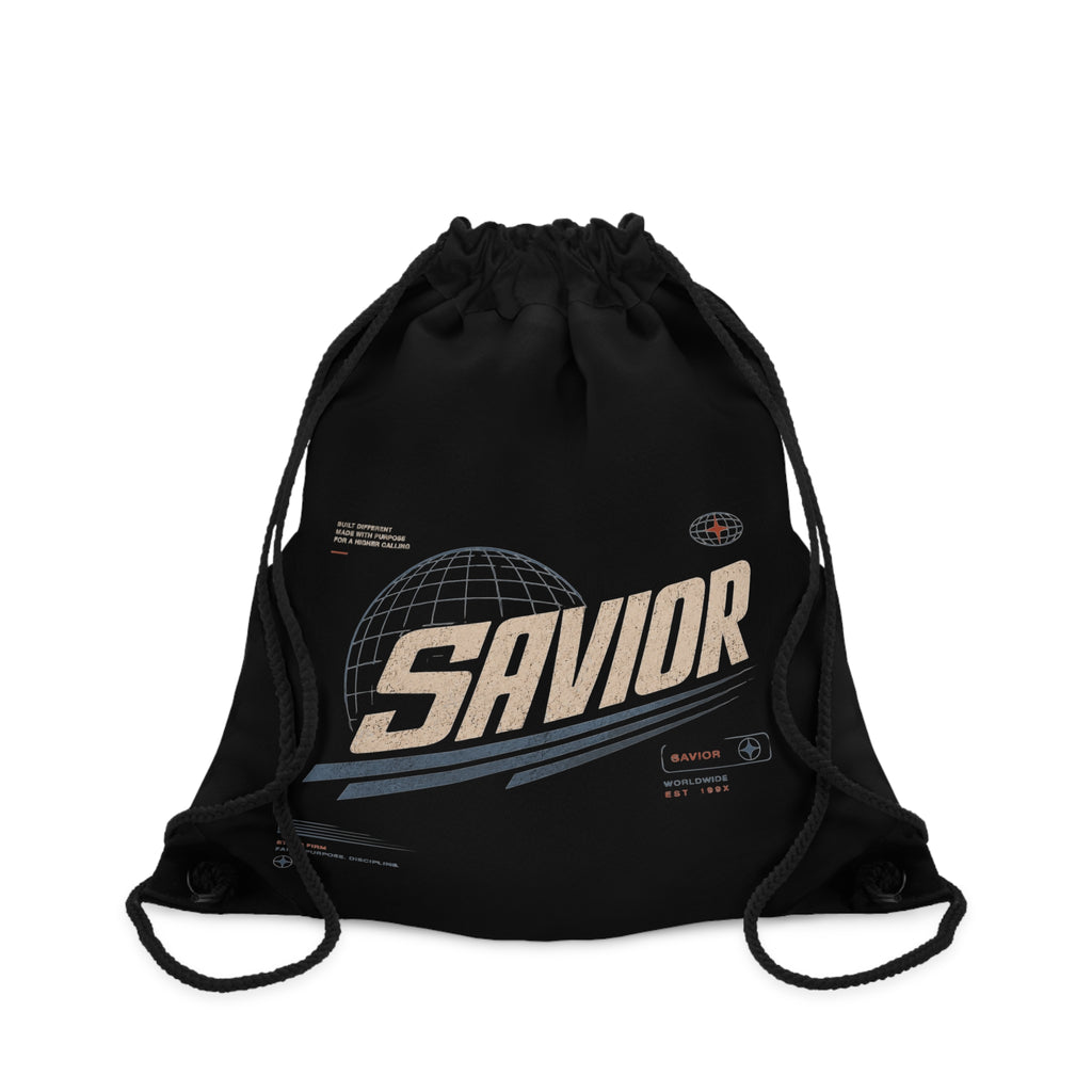 Savior Retro Space Drawstring Bag
