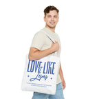 Love Like Jesus Tote Bag — Inspirational Christian Faith Tote