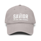 Savior Embroidered Washed Baseball Cap — Vintage Faith Hat