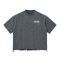 Snow Wash Raw-Hem Boxy T-shirt
