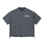 Snow Wash Raw-Hem Boxy T-shirt