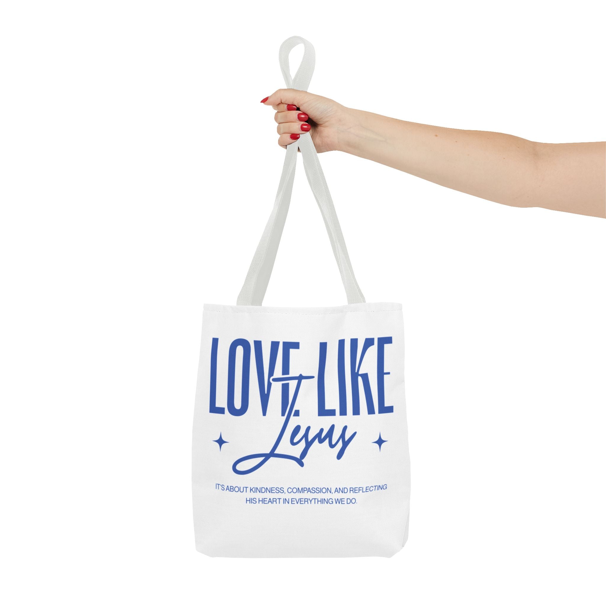 Love Like Jesus Tote Bag — Inspirational Christian Faith Tote