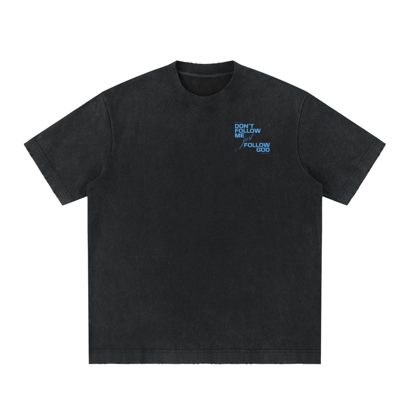 Heavyweight Vintage Washed Frayed T-Shirt