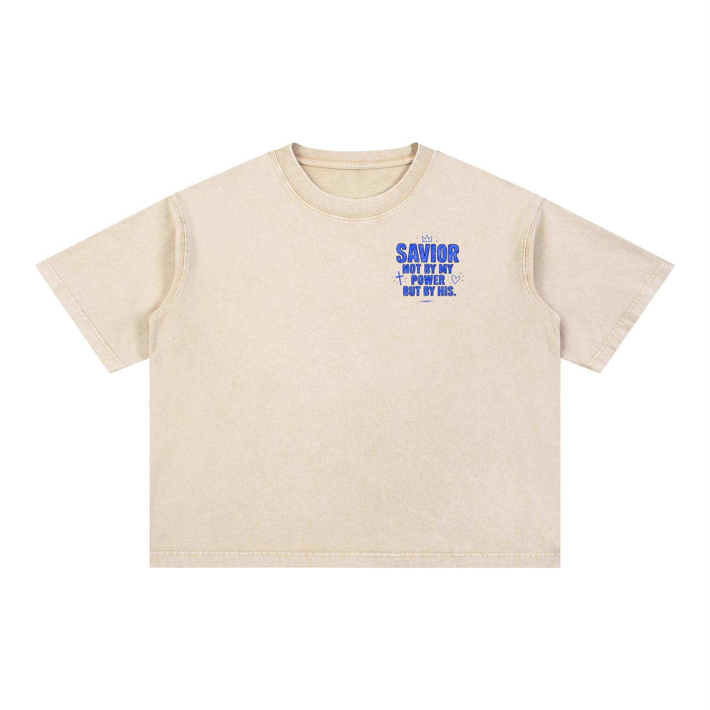 Mineral Wash Boxy Cotton T-Shirt