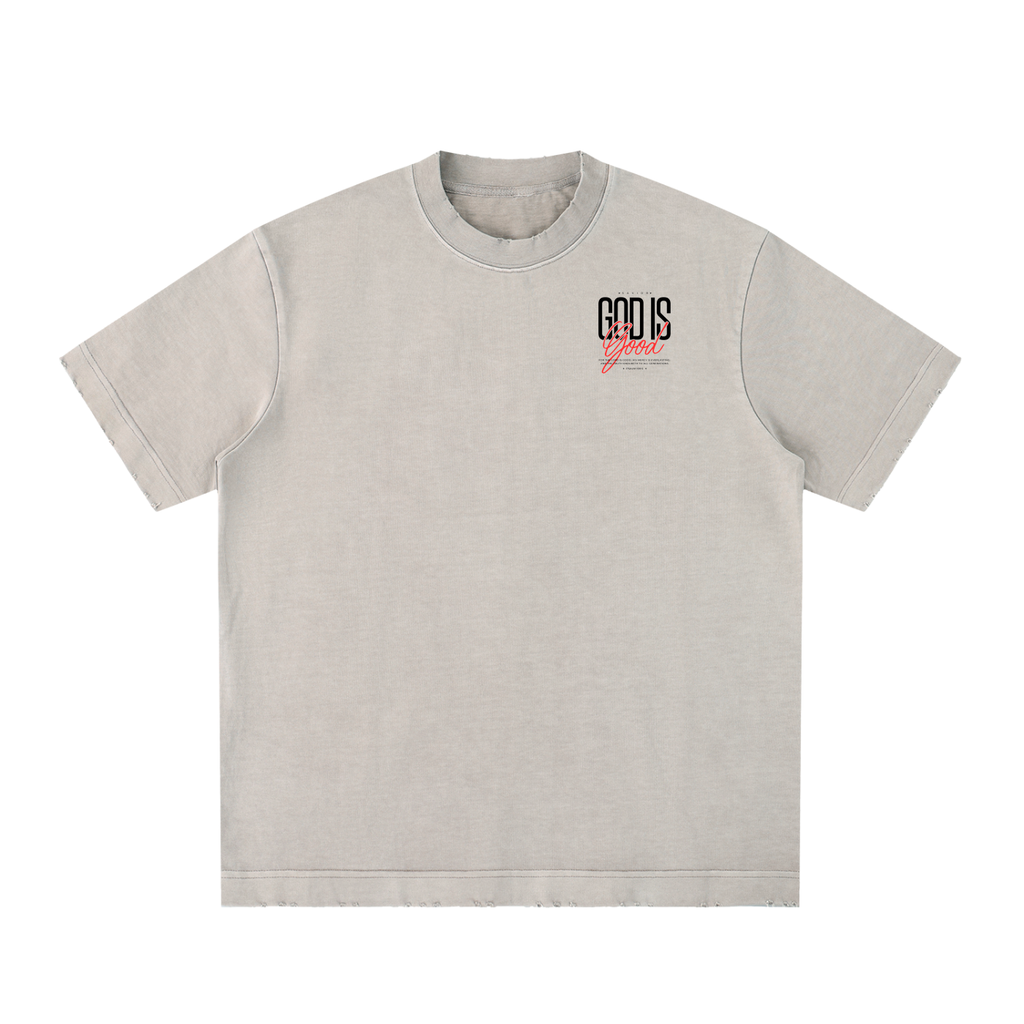Heavyweight Vintage Washed Frayed T-Shirt