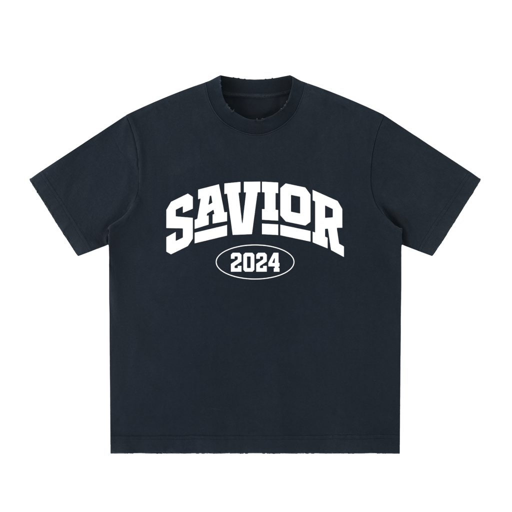 Heavyweight Vintage Washed Frayed T-Shirt