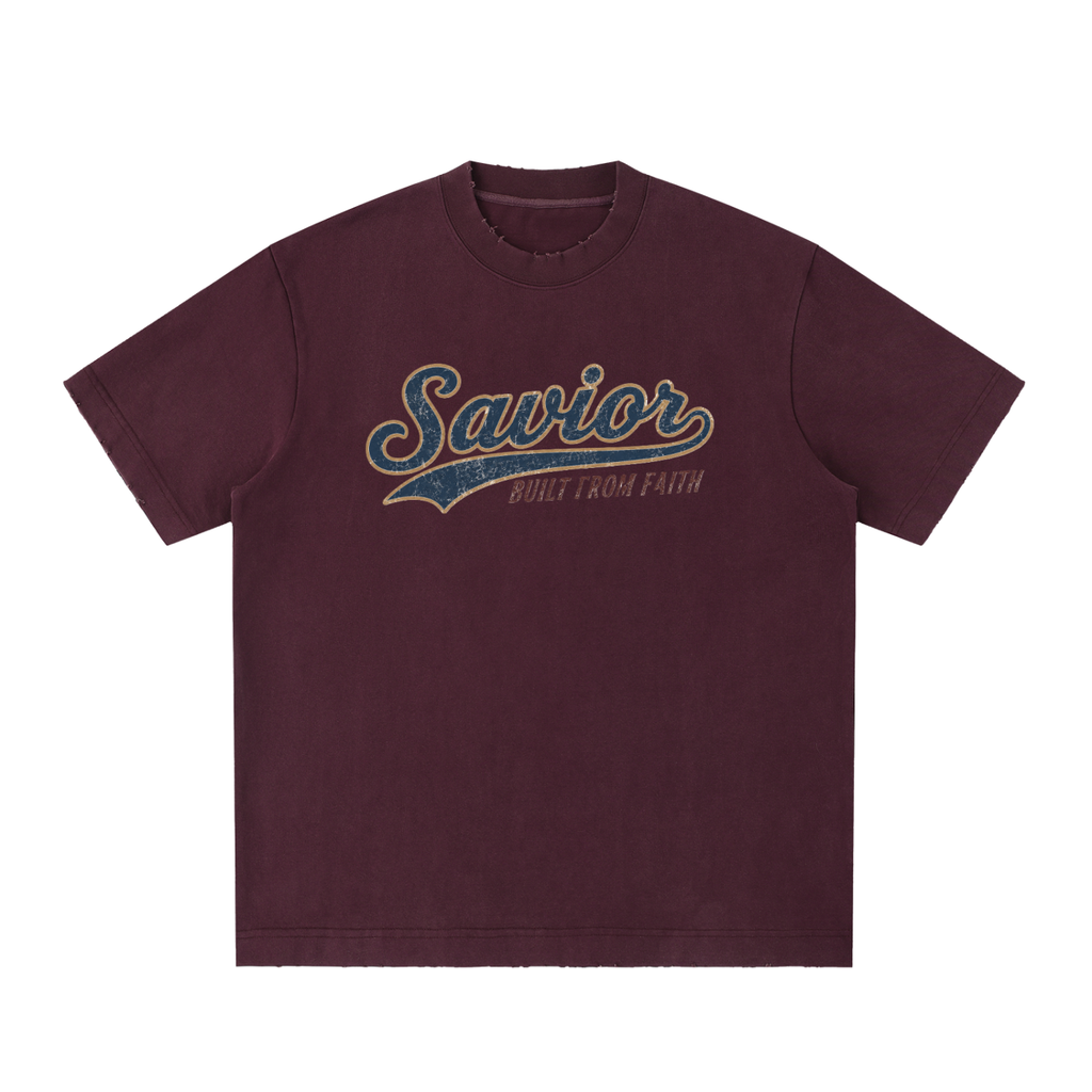Heavyweight Vintage Washed Frayed T-Shirt