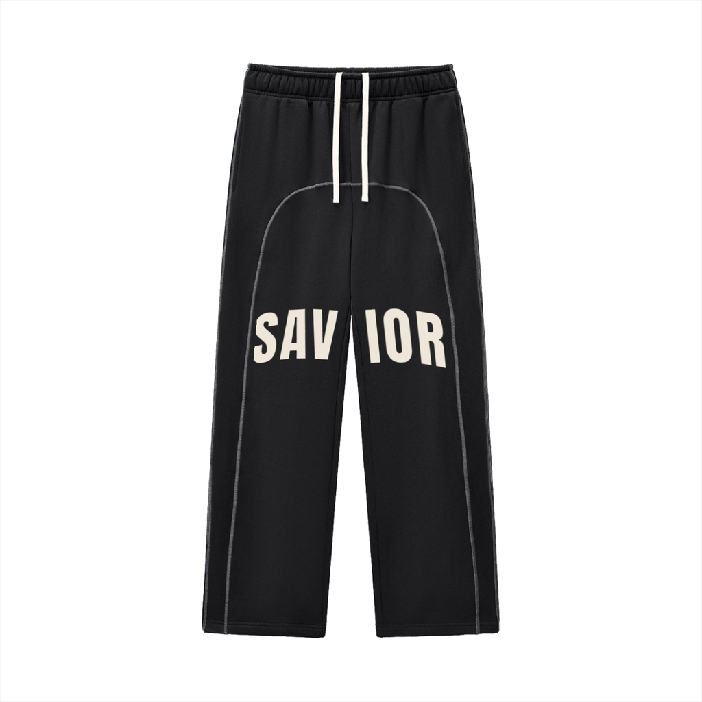 Contrast-Stitched Fleece Sweatpants