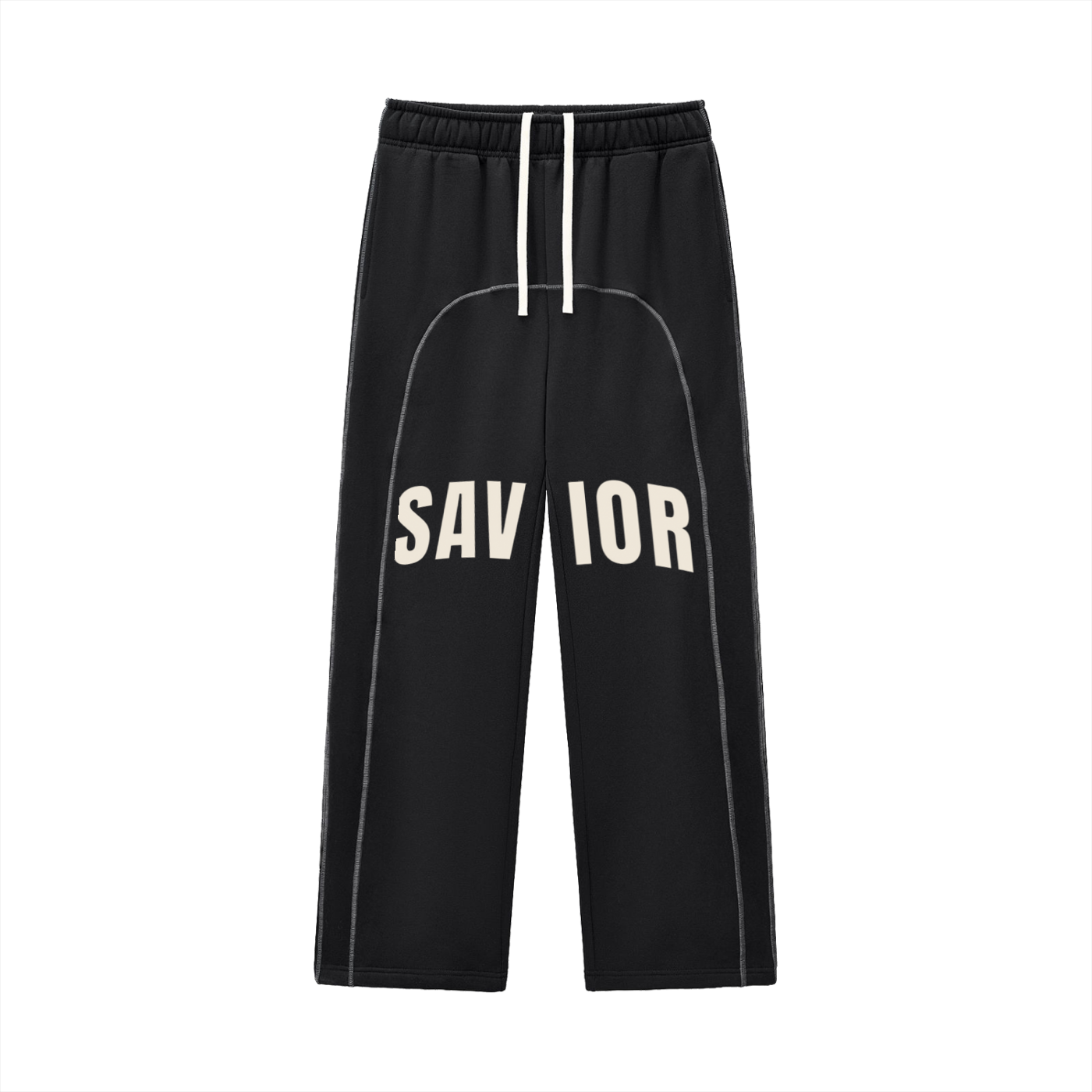 Contrast-Stitched Fleece Sweatpants