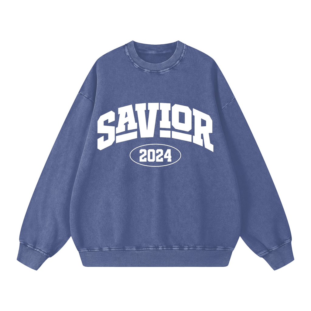 Snow Washed Oversized Sweatshirt