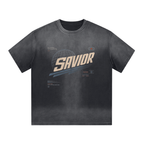 “I” Shape Gradient Washed T-Shirt