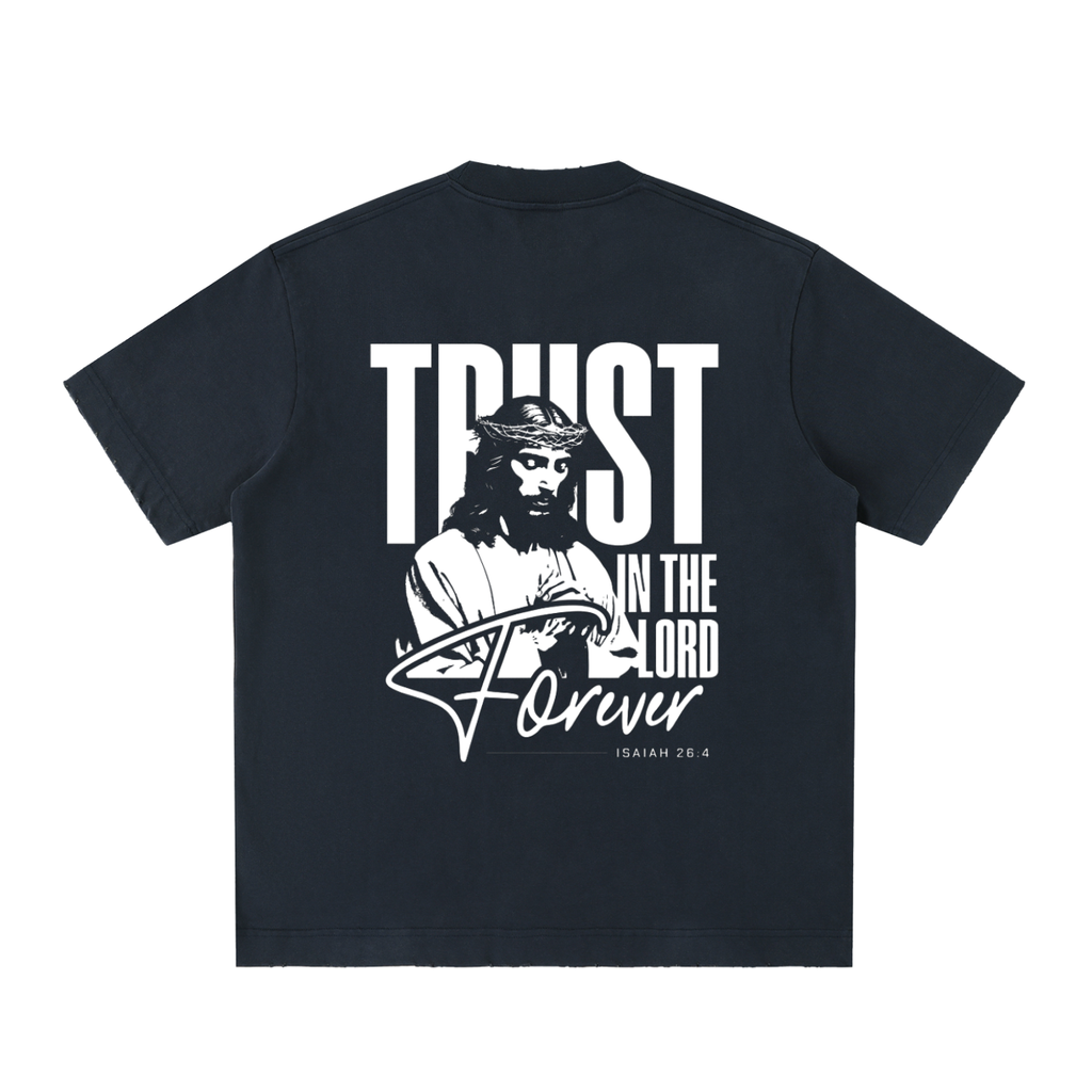 Heavyweight Vintage Washed Frayed T-Shirt