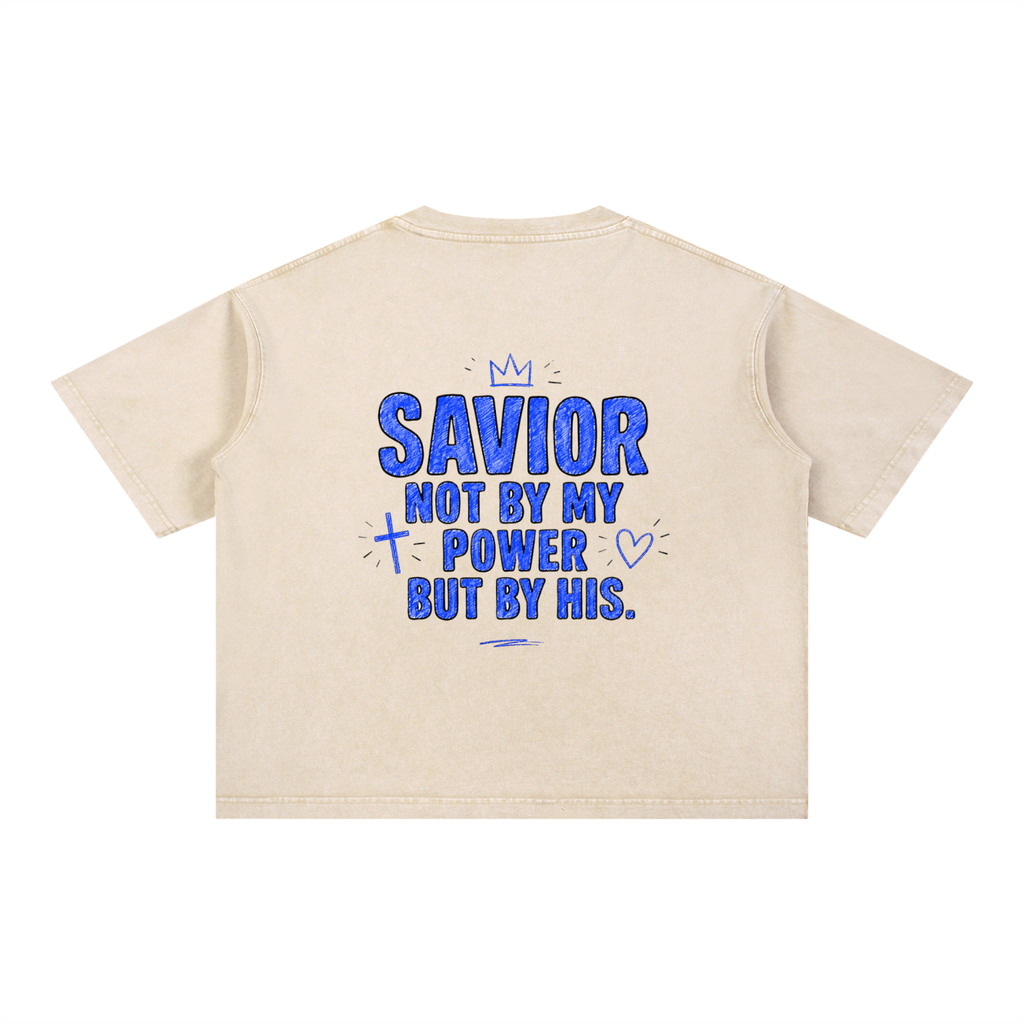 Mineral Wash Boxy Cotton T-Shirt