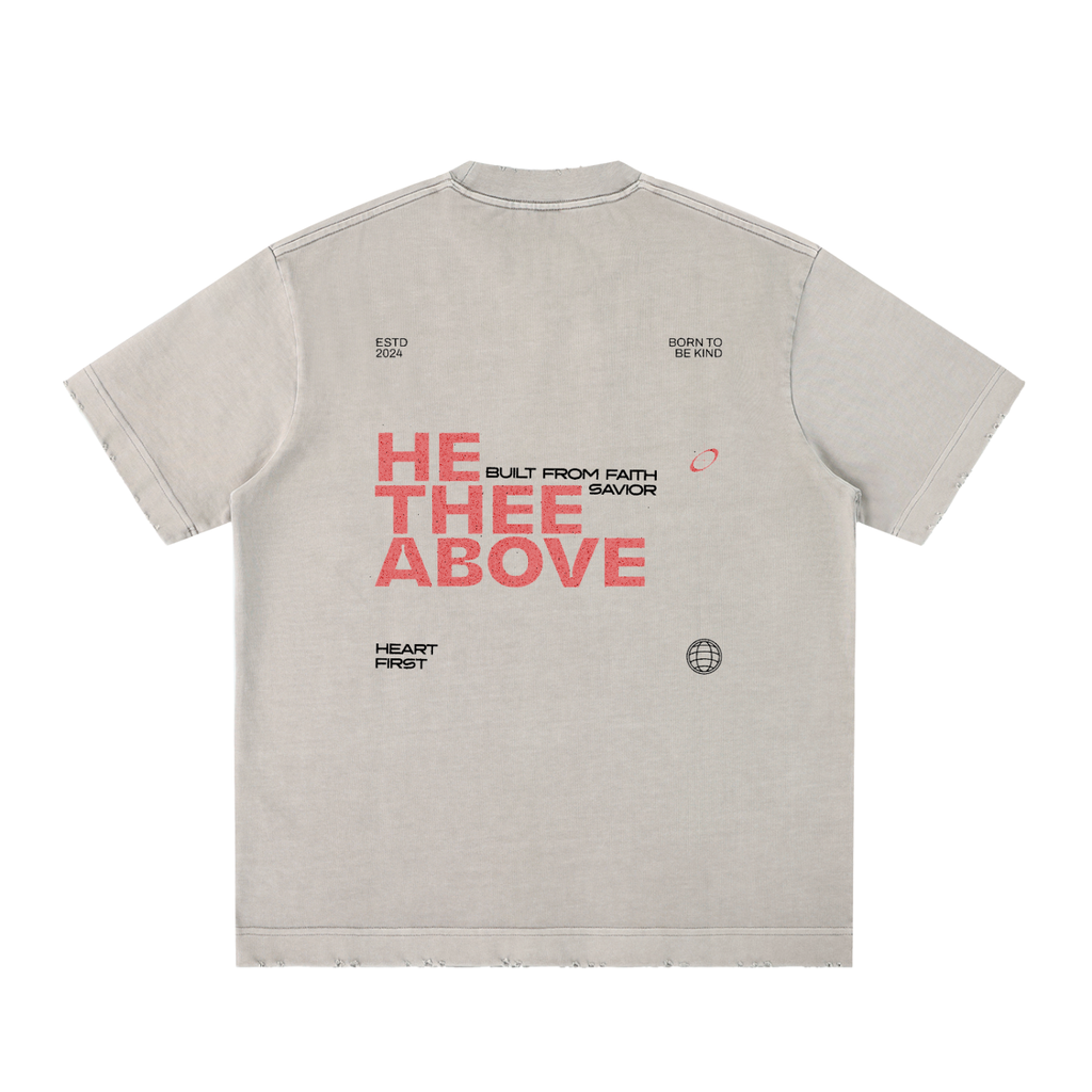 Heavyweight Vintage Washed Frayed T-Shirt