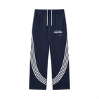 Curved Stripe Straight Sweatpants