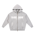 Sunfade Two-way Zipper Boxy Fleece Hoodie