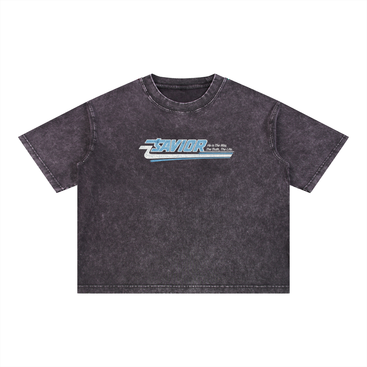 Mineral Wash Boxy Cotton T-Shirt