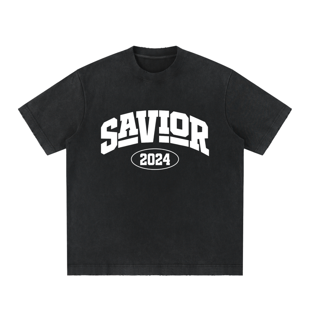 Heavyweight Vintage Washed Frayed T-Shirt