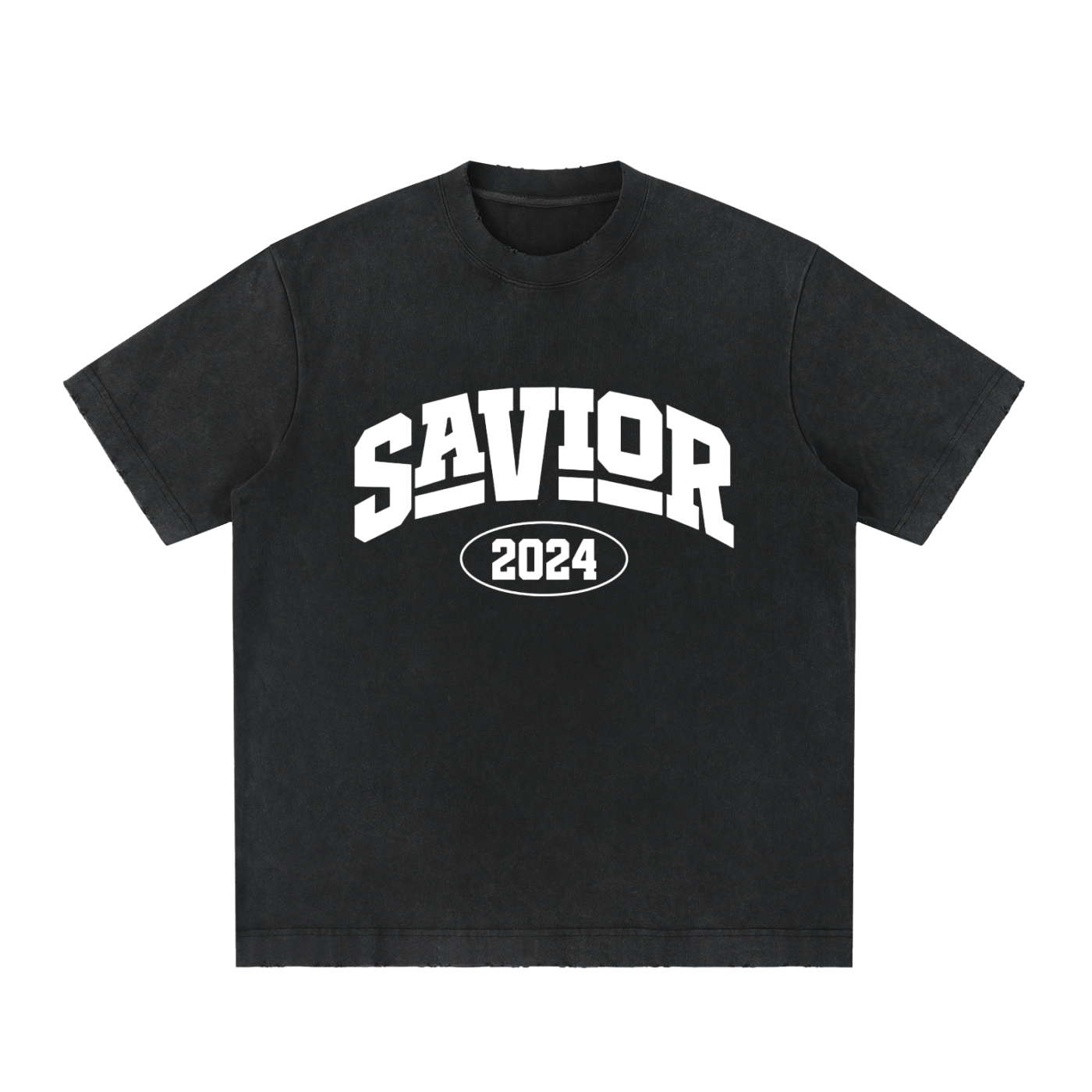 Heavyweight Vintage Washed Frayed T-Shirt