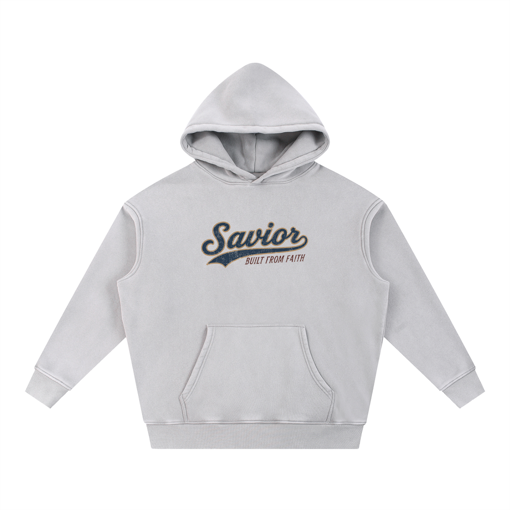 Snow Wash Fleece Oversize Hoodie