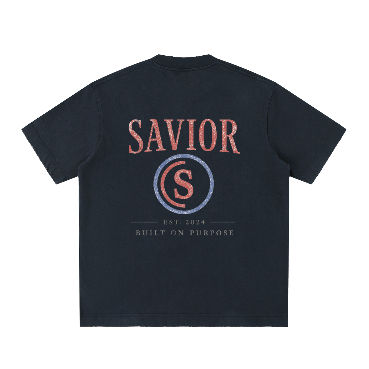 Heavyweight Vintage Washed Frayed T-Shirt