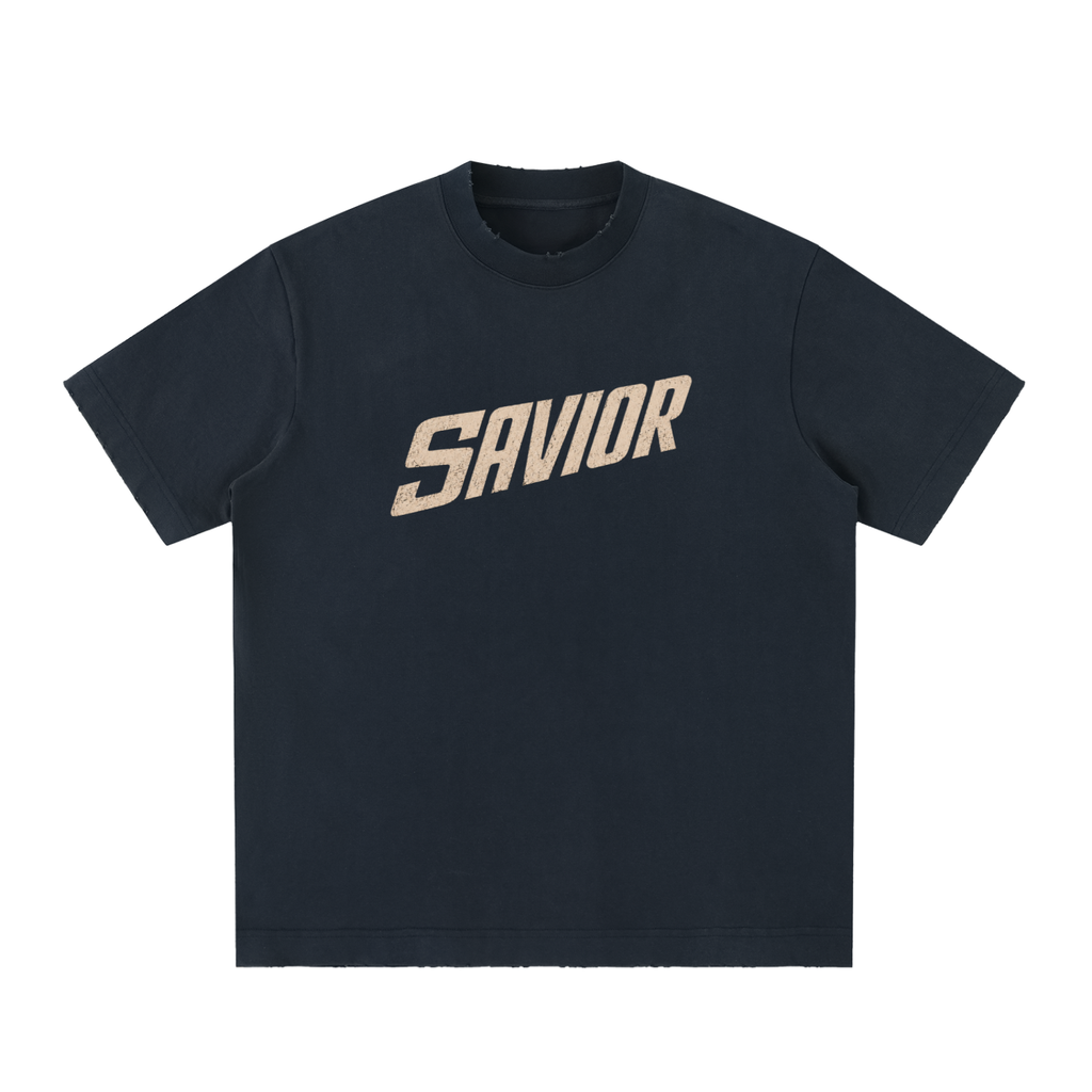 Heavyweight Vintage Washed Frayed T-Shirt