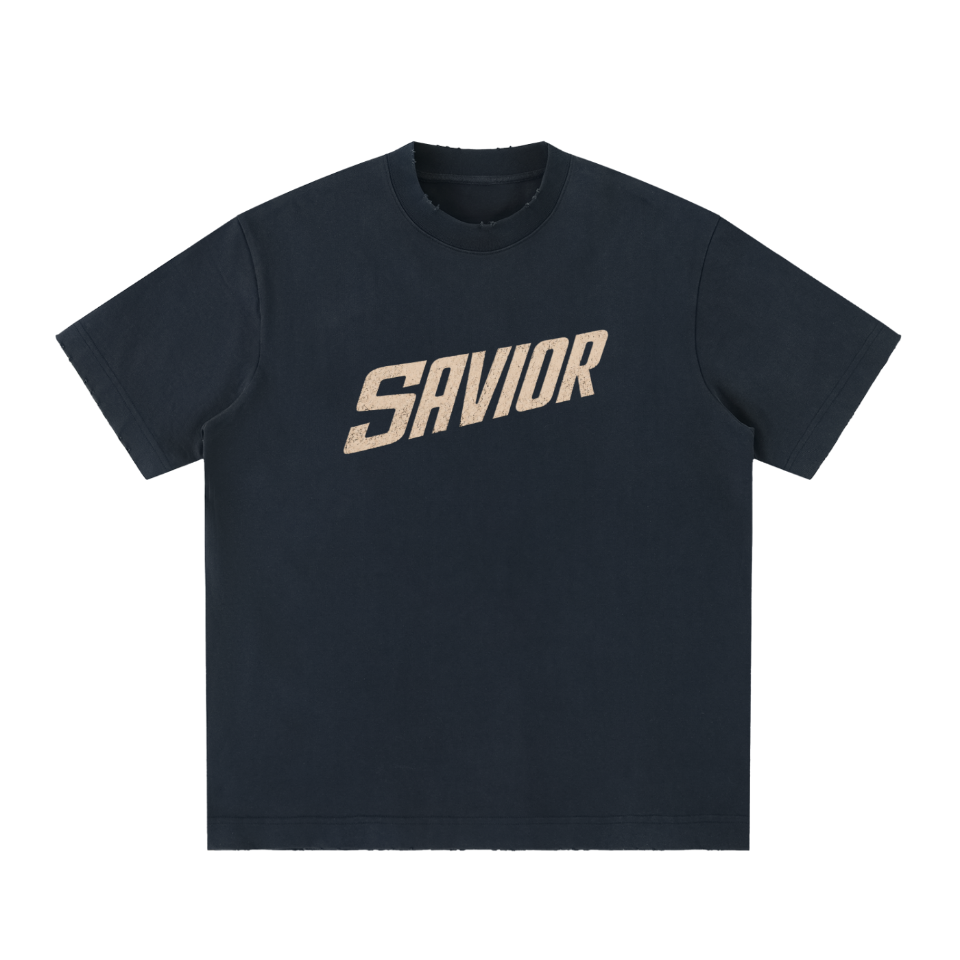 Heavyweight Vintage Washed Frayed T-Shirt