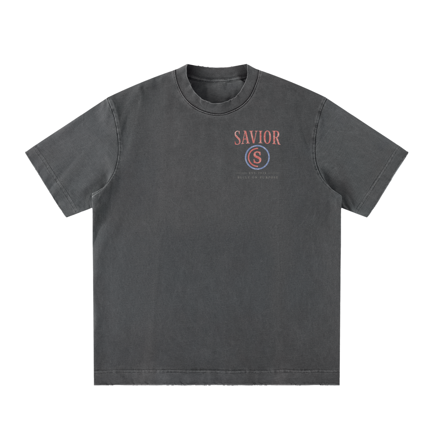 Heavyweight Vintage Washed Frayed T-Shirt