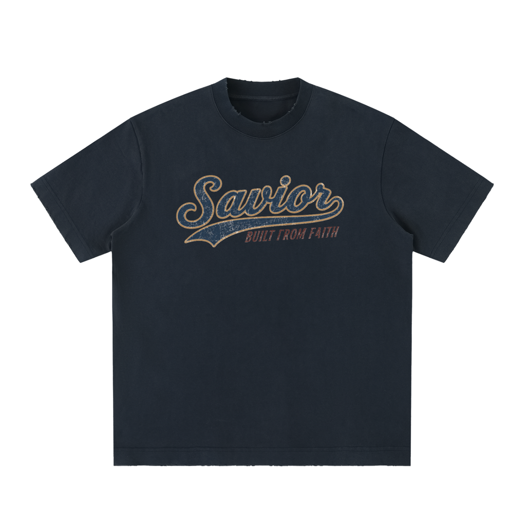 Heavyweight Vintage Washed Frayed T-Shirt
