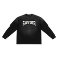 Sunfade Hand-Frayed Faux Two-Piece T-Shirt