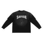 Sunfade Hand-Frayed Faux Two-Piece T-Shirt