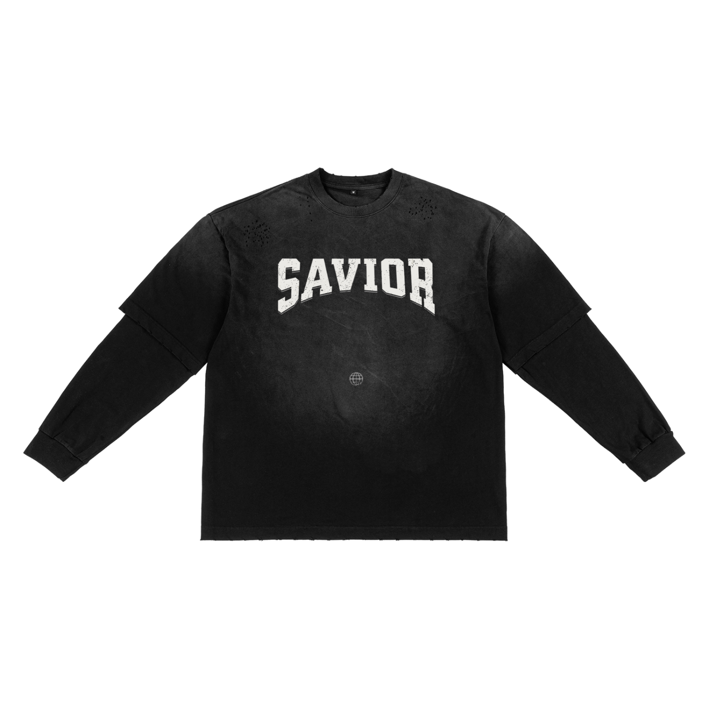 Sunfade Hand-Frayed Faux Two-Piece T-Shirt