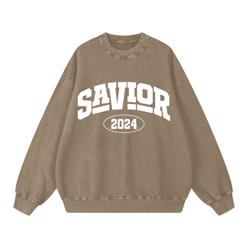 Snow Washed Oversized Sweatshirt
