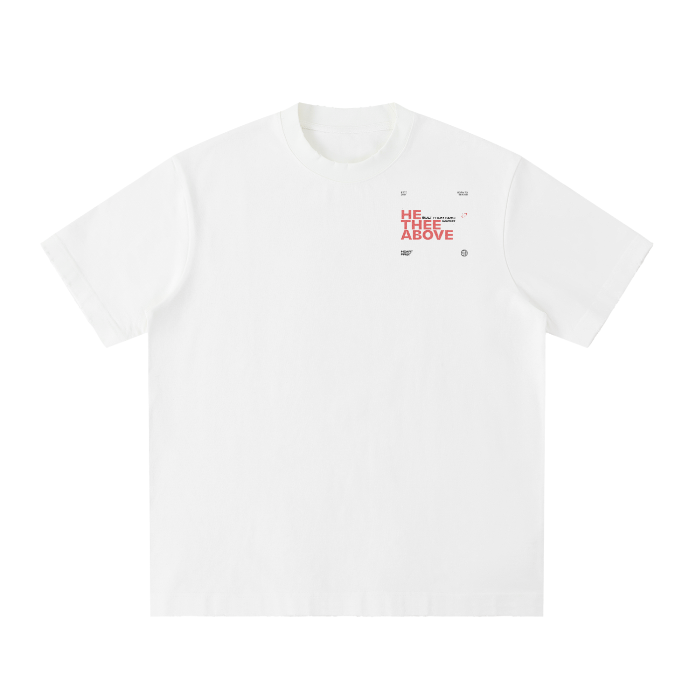 Heavyweight Vintage Washed Frayed T-Shirt