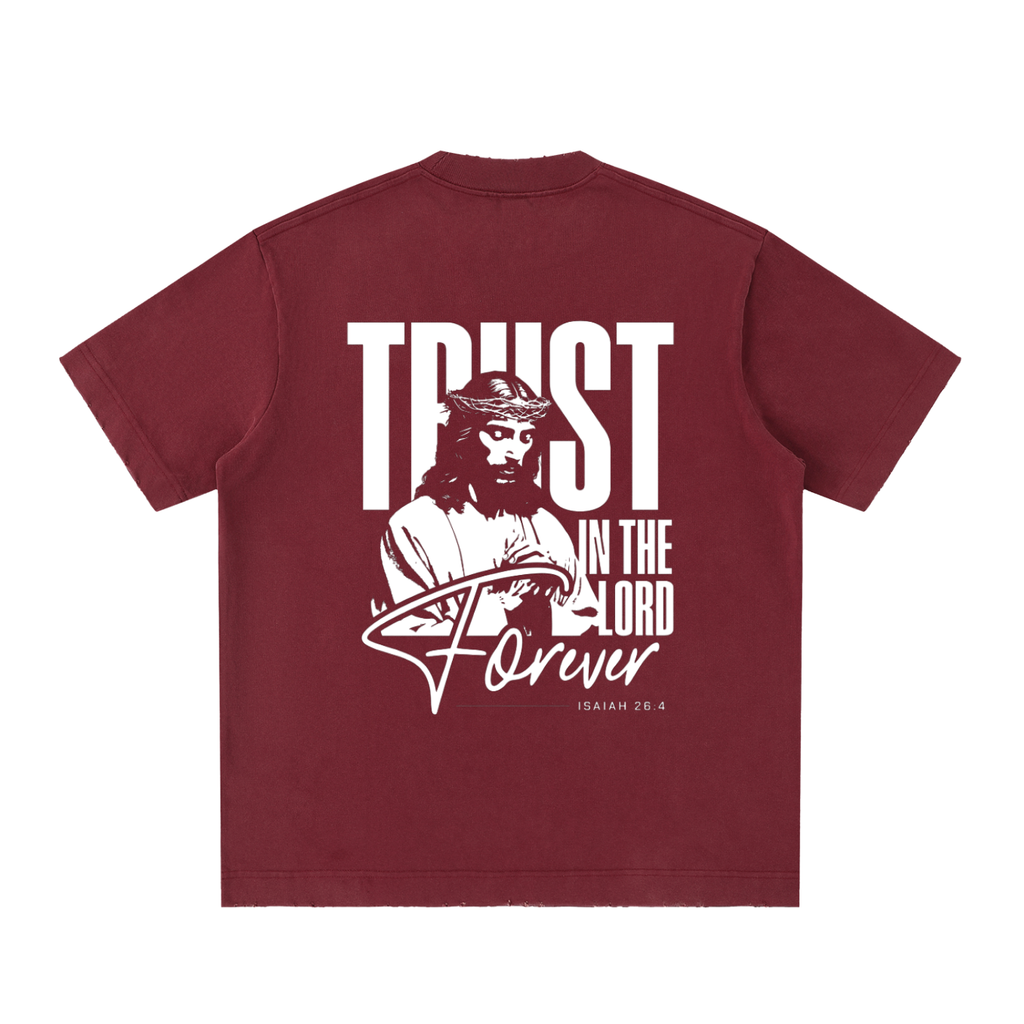 Heavyweight Vintage Washed Frayed T-Shirt
