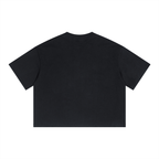 Unisex Boxy Drop Shoulder Crop T-Shirt