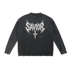Vintage Washed Hand-Frayed Sweater