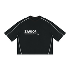 Unisex Heavyweight Boxy Piping T-Shirt