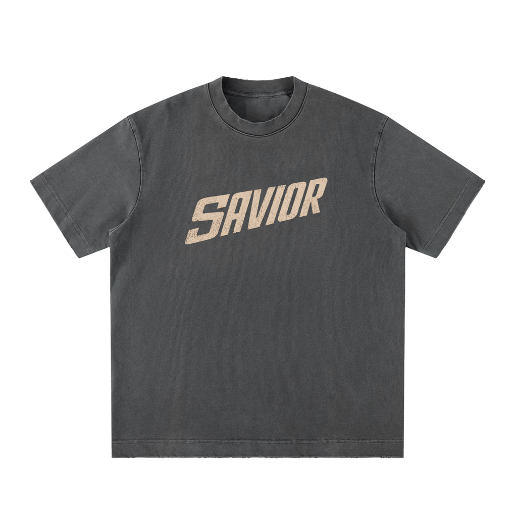 Heavyweight Vintage Washed Frayed T-Shirt